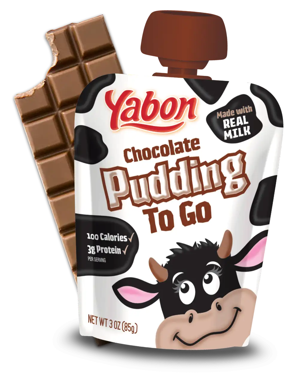 yabon pudding to go chocolate pudding in resealable pouches for kids